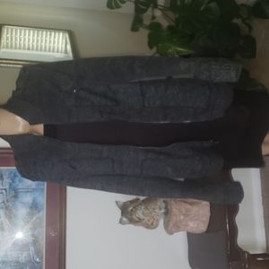 Rock & Republic L marled grey button details chest & side pockets zipup …